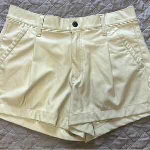 American Eagle Outfitters High Waist Cream Shorts